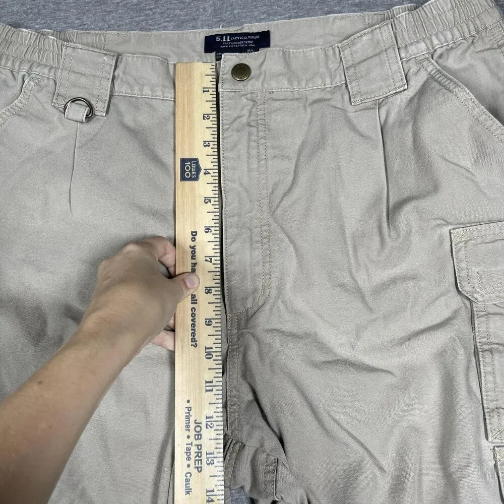 5.11 Tactical Cargo Pants Mens 36x32 Beige Relaxed Workwear Utility